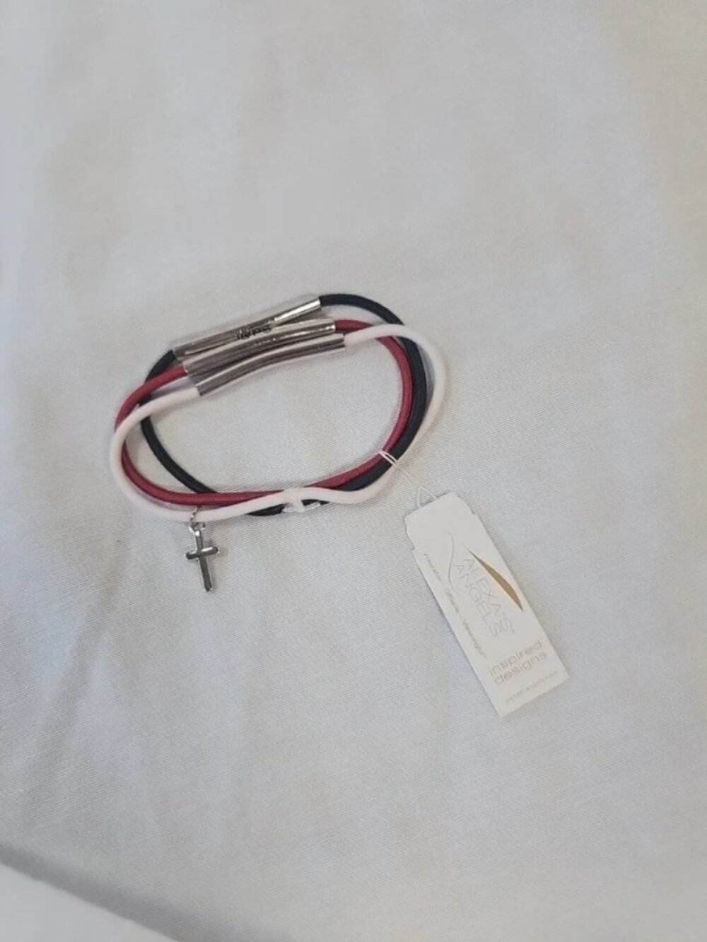 Alexa's Angels "We are Blessed" Multi-Strand Cord Charm Bracelet
